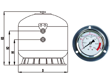 Commercial Sand Filter, CB-S1400