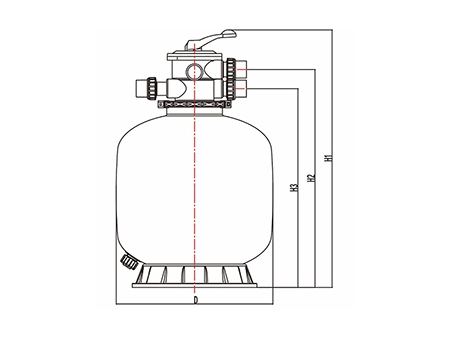 Blow Moulded PE Sand Filter, CB-P-T