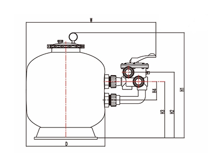 Blow Moulded PE Sand Filter, CB-P-S