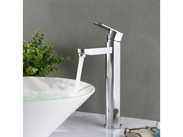 Single handle tall vessel sink faucet in chrome polished finish  SW-BFS008(2)