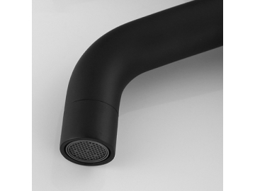 Swan handle matte black basin faucet  SW-BFS014