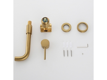 Wall Mounted Luxury Bathroom Faucet Basin Mixer Tap  SW-WM002
