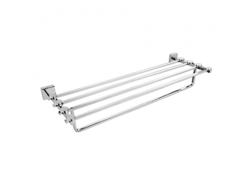 Luxury Design Stainless Steel Salon Bathroom Towel Rail Shelf  SW-TS001