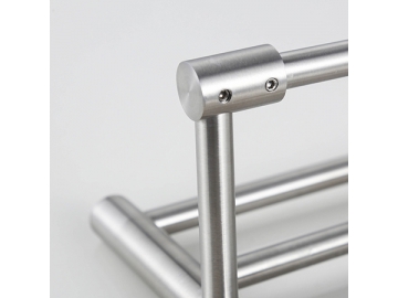 Luxury Stainless Steel Double Tier Bathroom Towel Rail Holder  SW-TS003