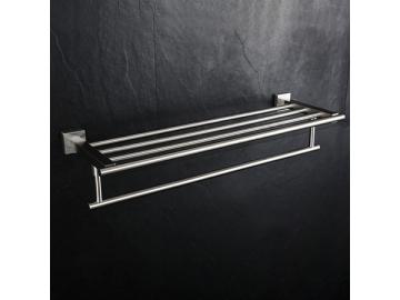 Square Towel Rack Metal Towel Rack Shelf For Bathroom  SW-TS004