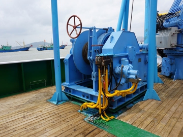 Hydraulic steel heave winch