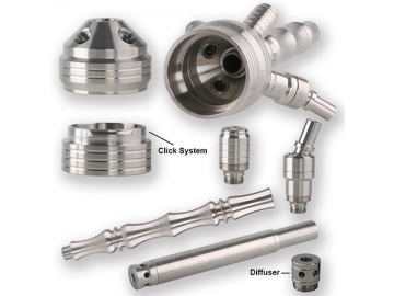 SS-B005 Stainless Steel Hookah, 79cm Complete Set Hookah