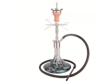 SS035 Stainless Steel Hookah, 63cm Tall Middle Hookah