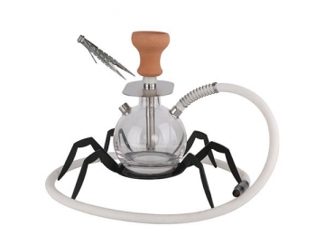 SP-M001 Stainless Steel Hookah, 34cm Tall Mini Hookah