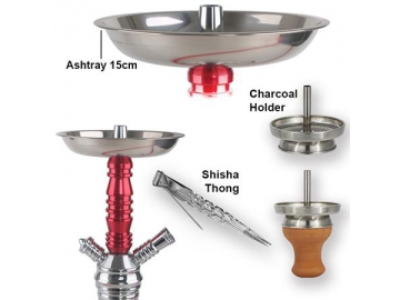 ALU-M004 Aluminum Hookah, 52cm Complete Set Hookah