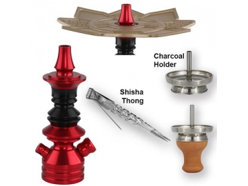 SS-B003 Aluminum Hookah, 49cm Complete Set Hookah