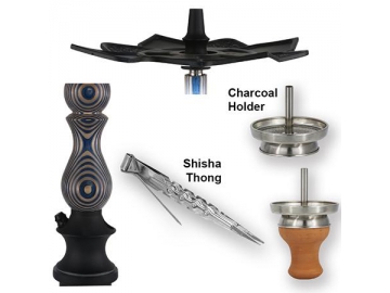 WOOD-B002 Wooden Hookah, 79cm Complete Set Hookah