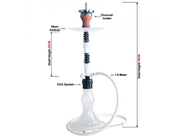 Z-007 Zinc Alloy Hookah, 76cm Complete Set Hookah