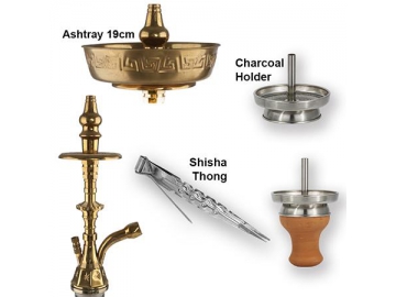Z-B002 Zinc Alloy Hookah, 77cm Complete Set Hookah