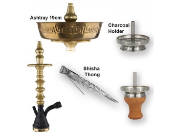 Z-B004-1 Zinc Alloy Hookah, 84cm Complete Set Hookah