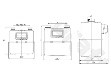 Atmos® -Diaphragm Gas Meter