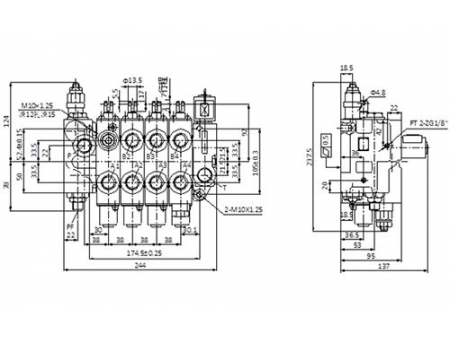 CDB2-F15  Sectional Directional Control Valve