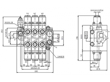 CDB2-F15  Sectional Directional Control Valve