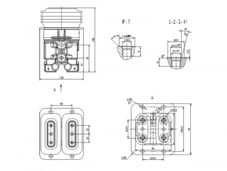 4FV08  Foot Pedal Pilot Control Valve