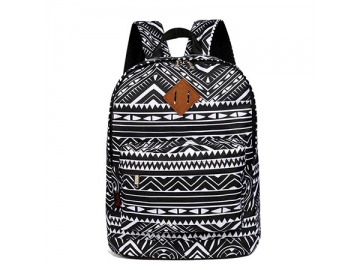CBB4800-1 Polyester School Patterned Backpack, 30x16x39cm Heat Transfer Printed Student Backpack