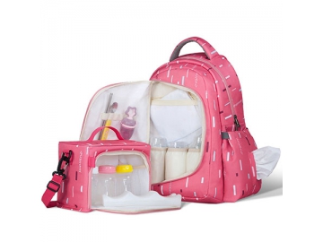 CBB 3643-1 Diaper Bag Backpack, Multifunction Mommy Backpack with Insulated Cooler Bag