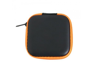 CBB1871-1 Waterproof EVA Headphone Case, 8x7x2cm Earbuds Hard Case with Mesh Pocket Inside