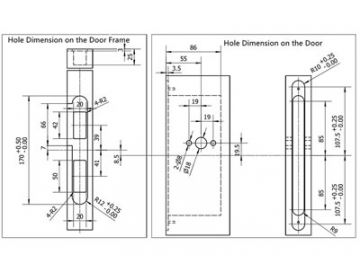 MG1811 Push Pull Mortise Lock