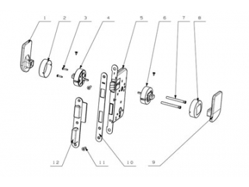 MG1811 Push Pull Mortise Lock