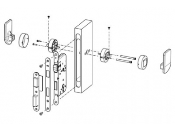 MG1811 Push Pull Mortise Lock