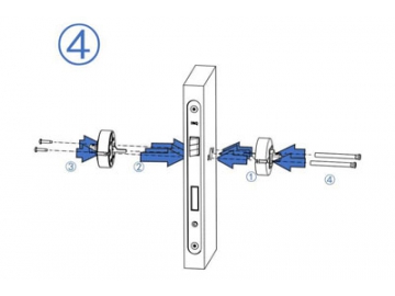 MG1811 Push Pull Mortise Lock