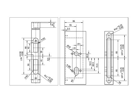 MG1813 Push Pull Mortise Lock