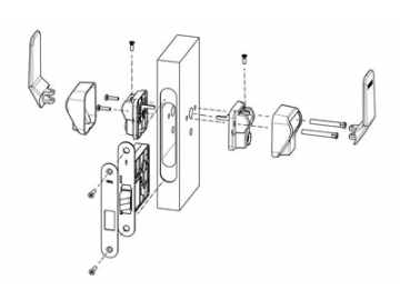 MG3811 Push Pull Mortise Lock