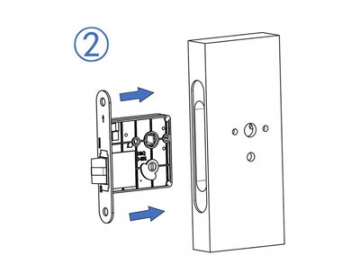 MG3811 Push Pull Mortise Lock