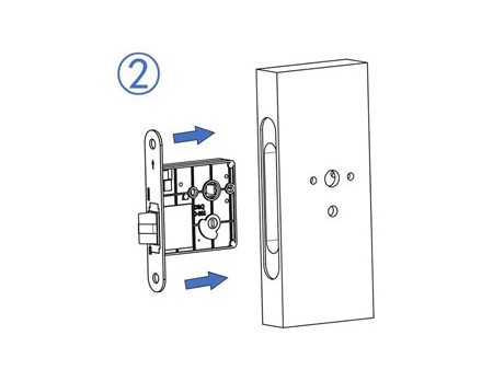 MG3814 Push Pull Mortise Lock