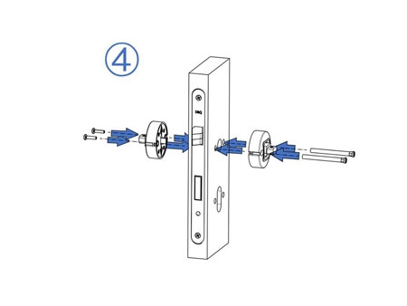 MG1814 Push Pull Mortise Lock