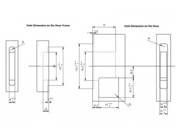 MG4811 Push Pull Mortise Lock