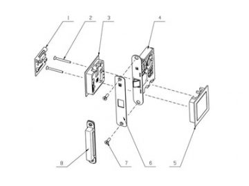 MG4811 Push Pull Mortise Lock