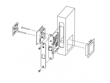 MG4811 Push Pull Mortise Lock