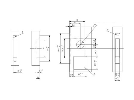 MG4812 Push Pull Mortise Lock