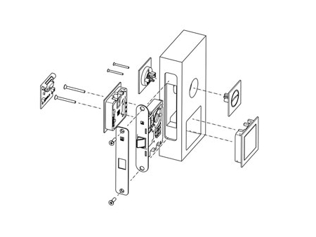 MG4812 Push Pull Mortise Lock