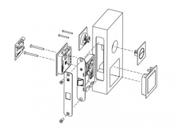 MG4813 Push Pull Mortise Lock