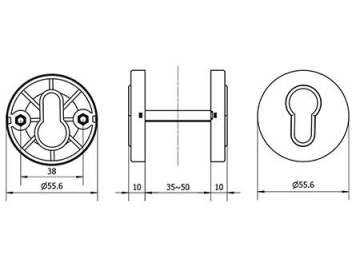 MG1624 Mortise Lever Lock