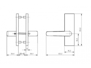 MPD1611 Mortise Lever Lock