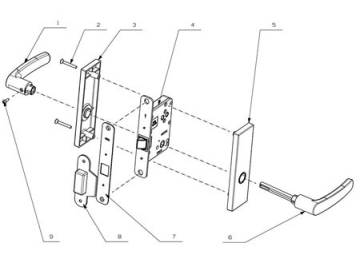 MPD1611 Mortise Lever Lock