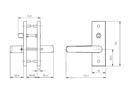 MPD1612 Mortise Lever Lock