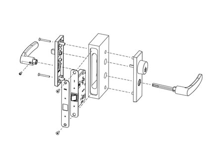 MPD1614 Mortise Lever Lock