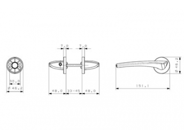 MPF1611 Door Handle Lock