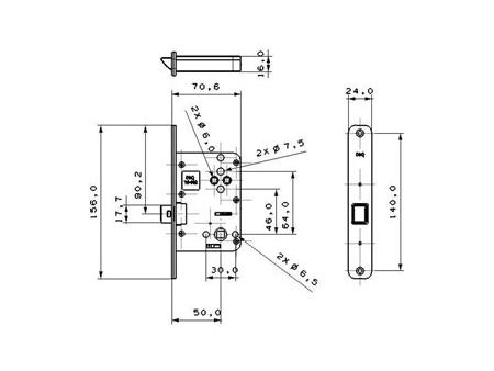 MPF1612 Door Handle Lock