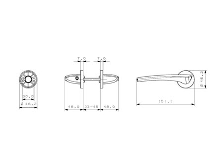 MPF1612 Door Handle Lock