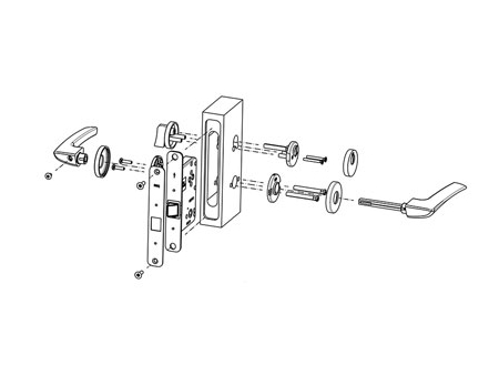 MPF1612 Door Handle Lock